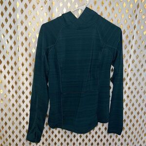 Fila athletic hoodie blue teal dry fit size S